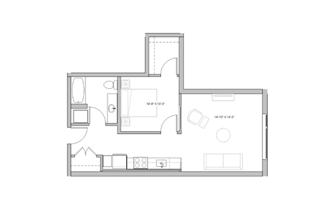 black and white floor plan of a modern house